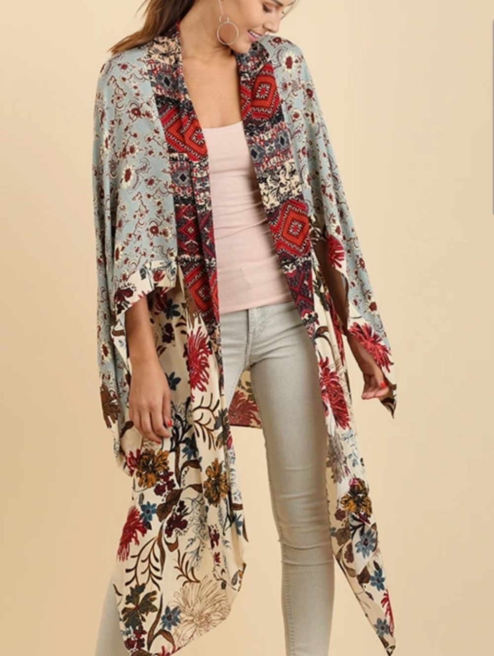 Umgee Vanilla Blossoms Kimono